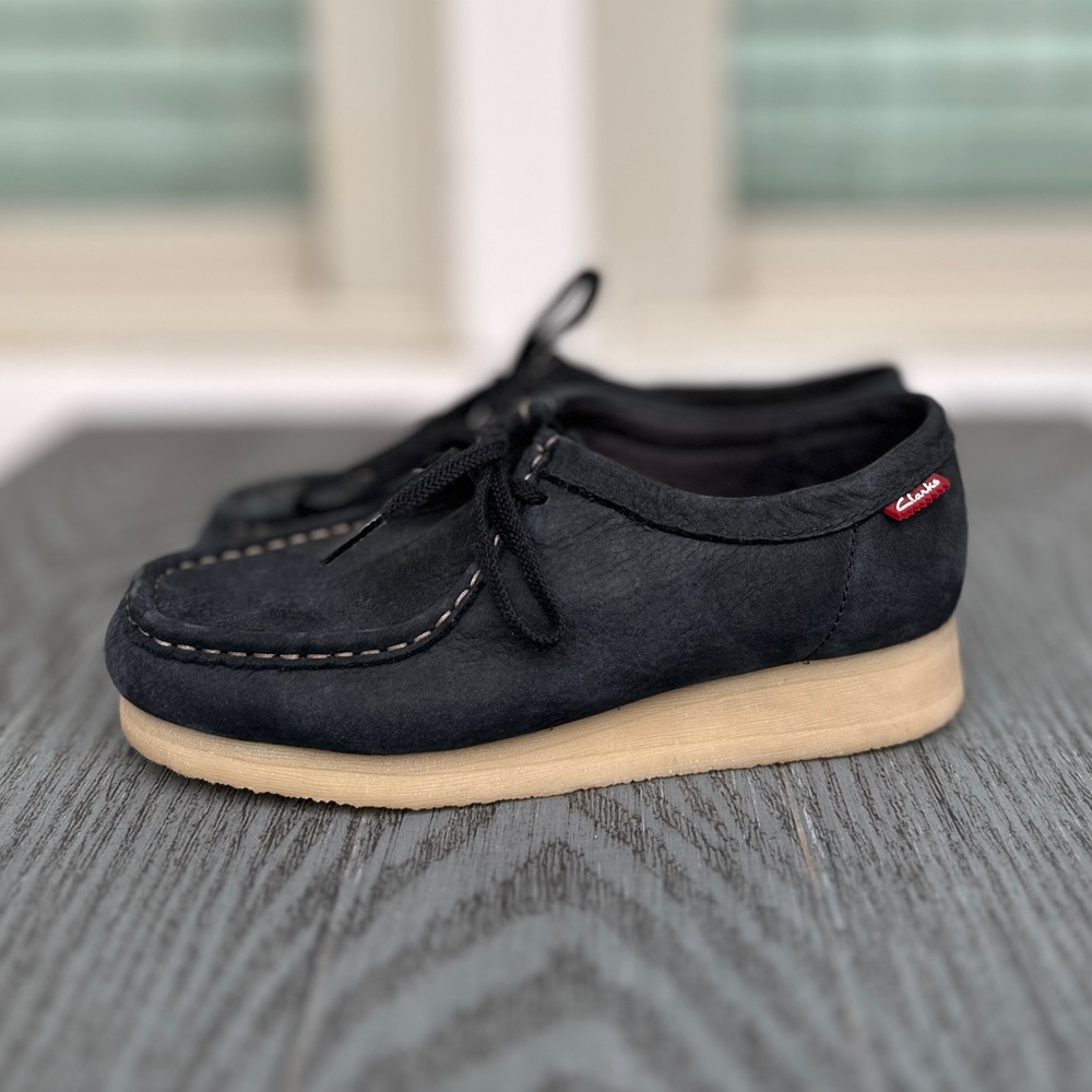 Women's Clark's Black Wallabee Suede Shoes